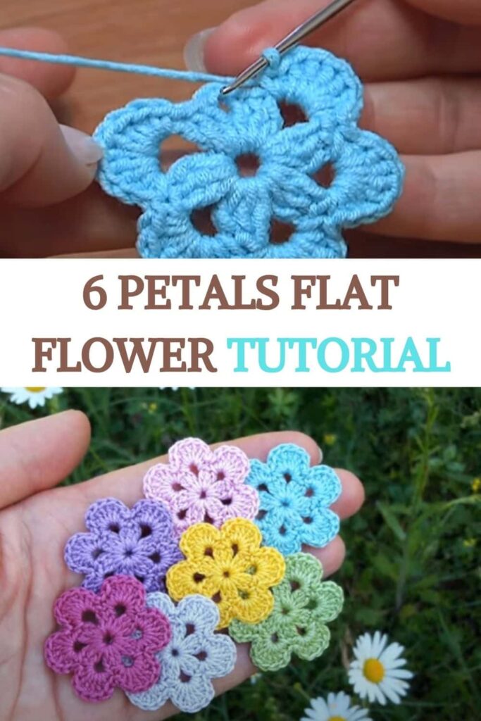 Six String Flower Tutorial 6 Petals Flat Flower Tutorial
