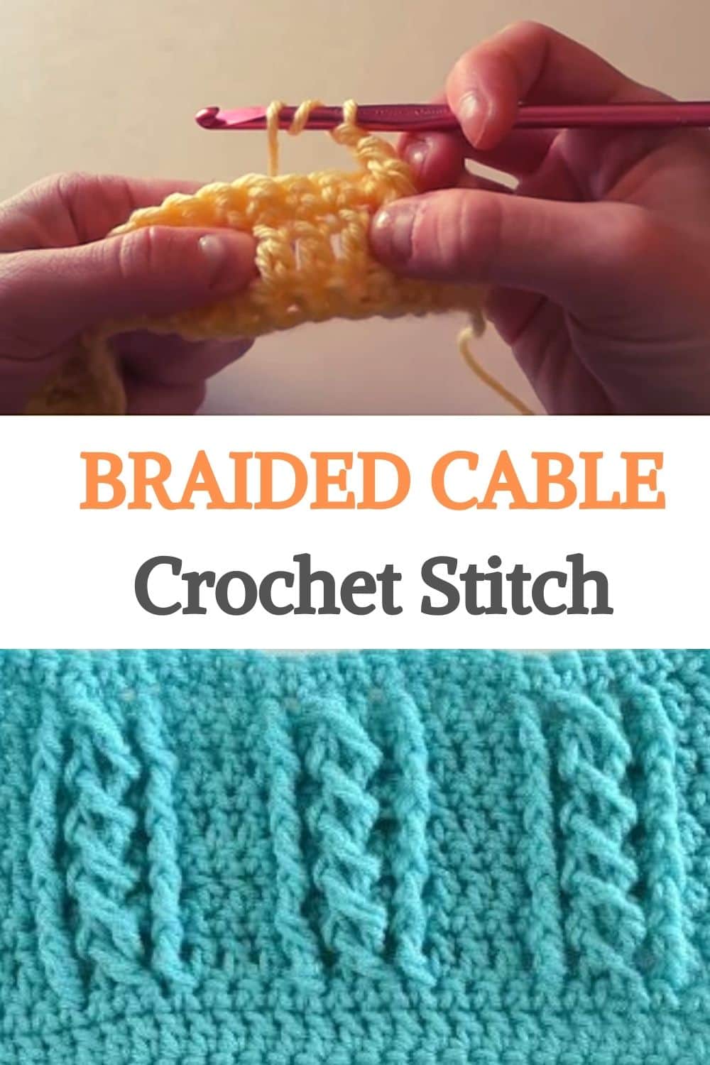 Braided Cable Crochet Stitch