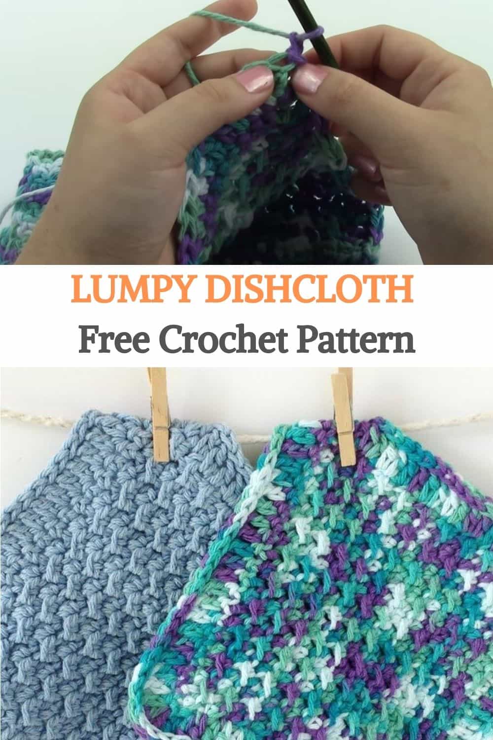 Lumpy Dishcloth Free Crochet Pattern
