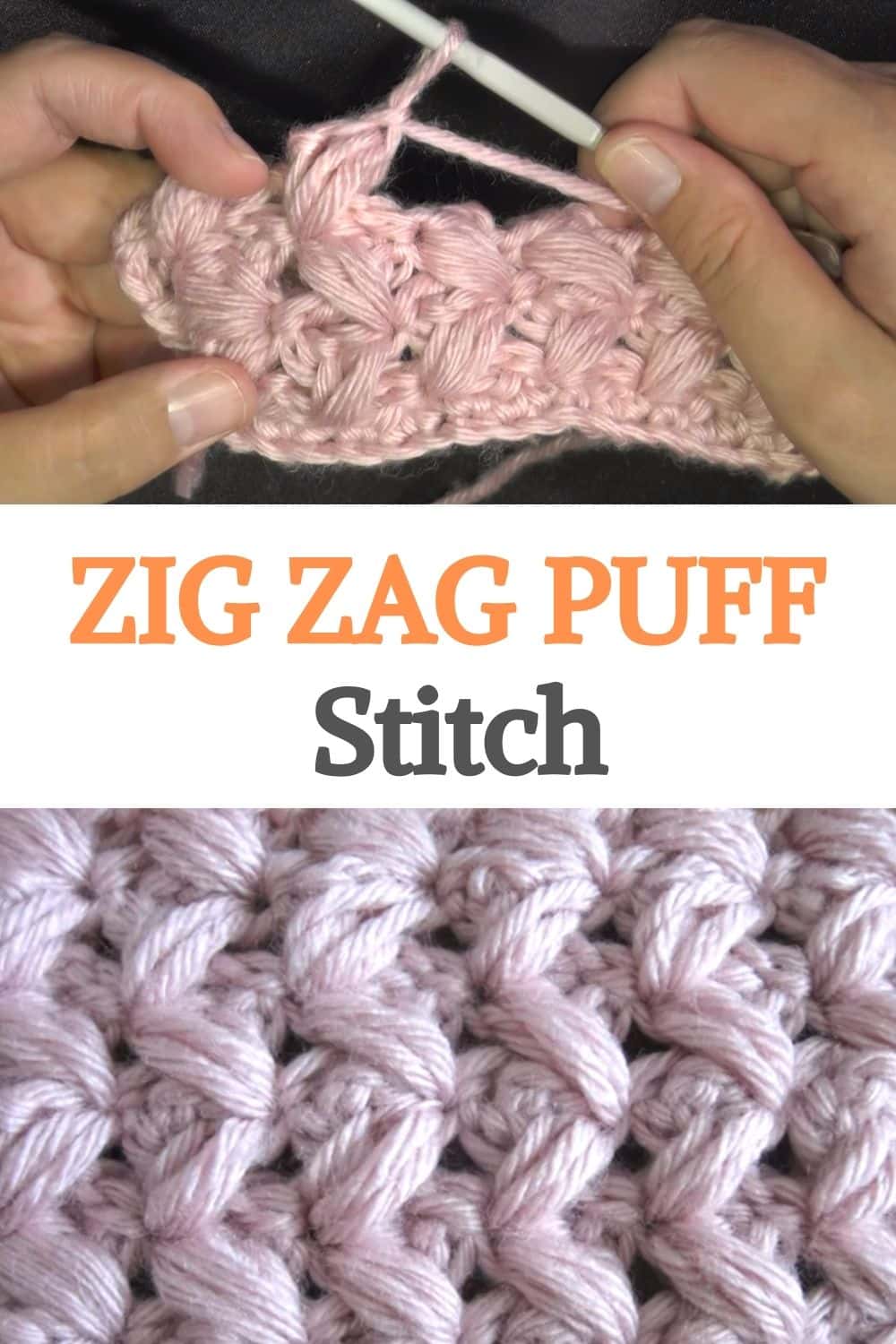 Zig Zag Puff Stitch