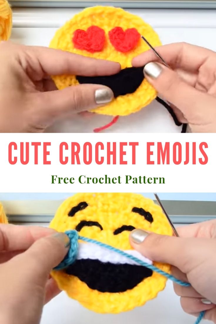 Cute Crochet Emojis Patterns Cute Crochet Emojis Patterns