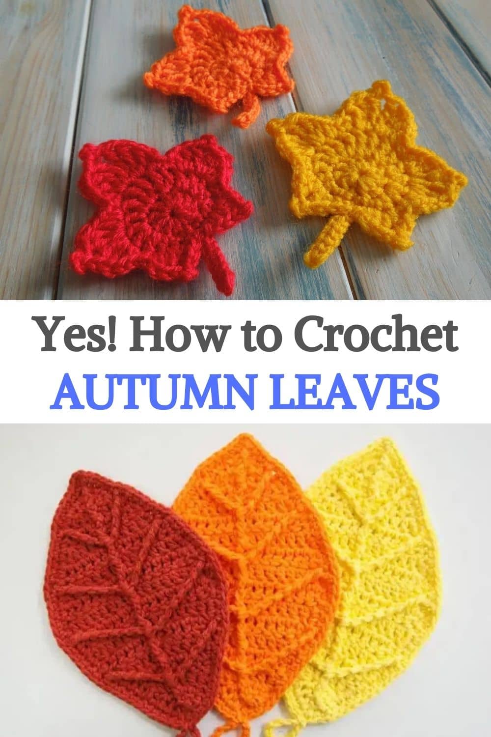 Yes! How to Crochet Autumn Leaves