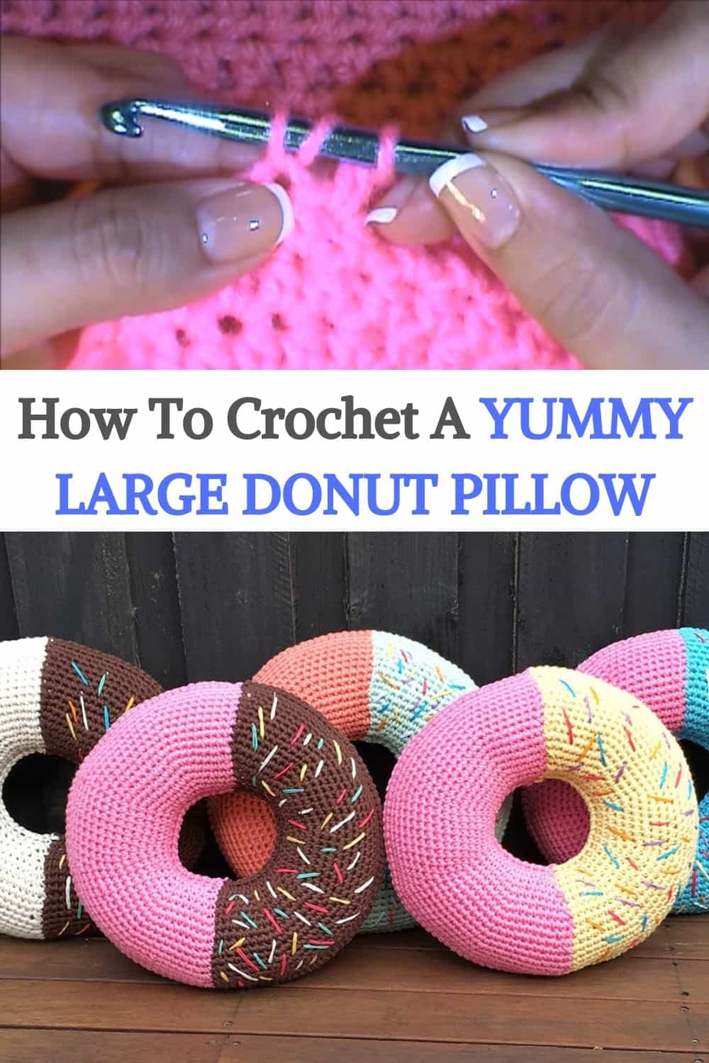 Yummy Large Donut Pillow