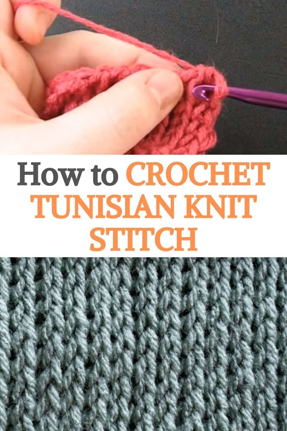 crochet Tunisian Knit Stitch