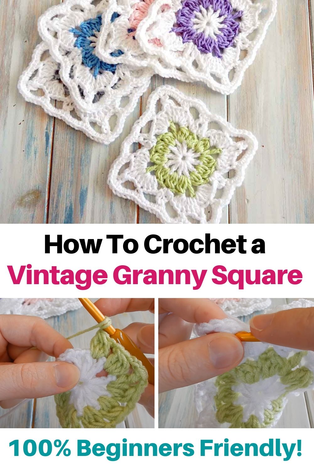 How To Crochet a Vintage Granny Square