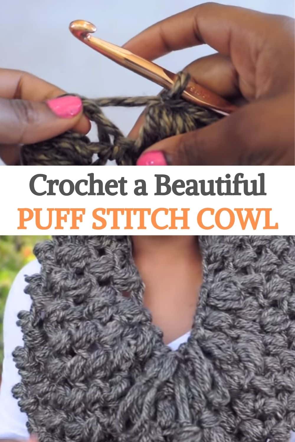 Puff Stitch Cowl