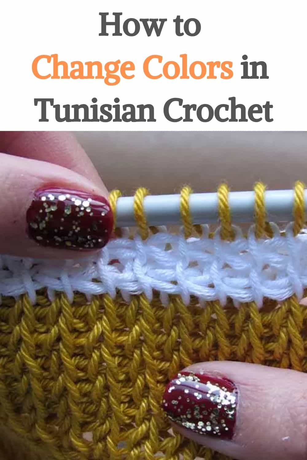 Change Colors in Tunisian