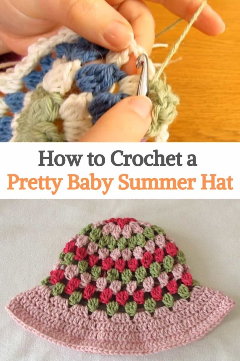How to Crochet a Pretty Baby Summer Hat