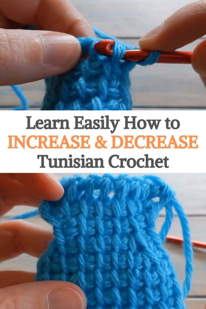 Learn Easily How to Increase & Decrease Tunisian Crochet