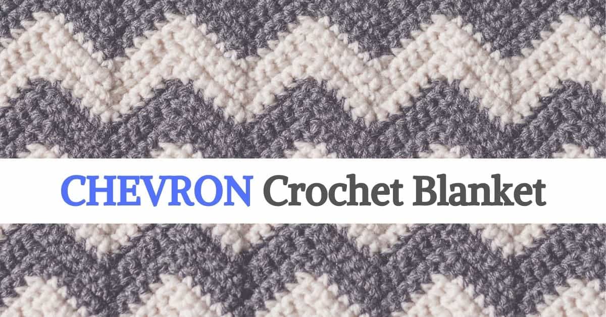 Textured Chevron Crochet Blanket Pattern