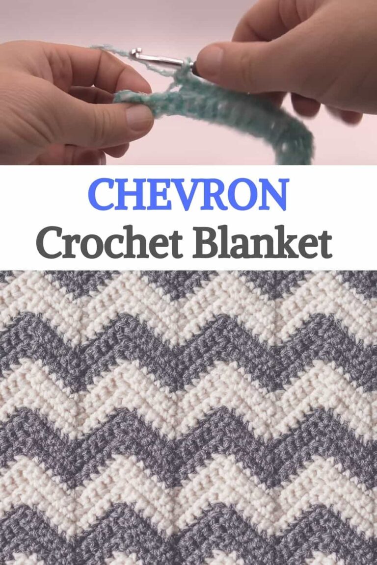 Textured Chevron Crochet Blanket Pattern