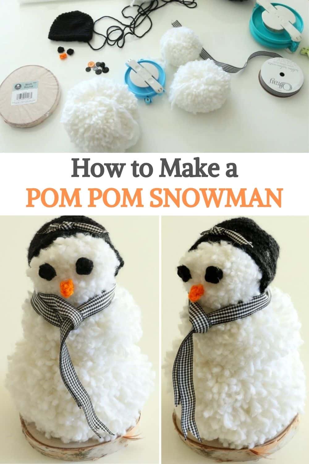 Pom Pom Snowman