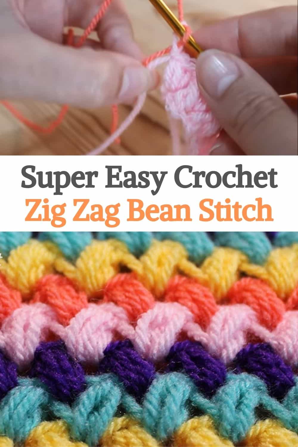 Zig Zag Bean Stitch