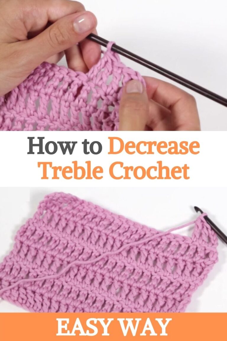 How to Decrease Treble Crochet Easy Way Step by Step