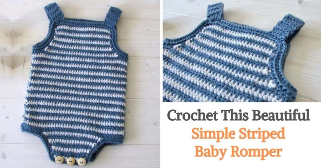 Simple Striped Baby Romper