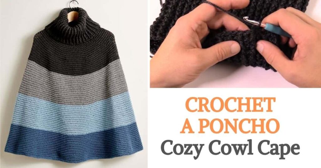 Poncho Cozy Cowl Cape
