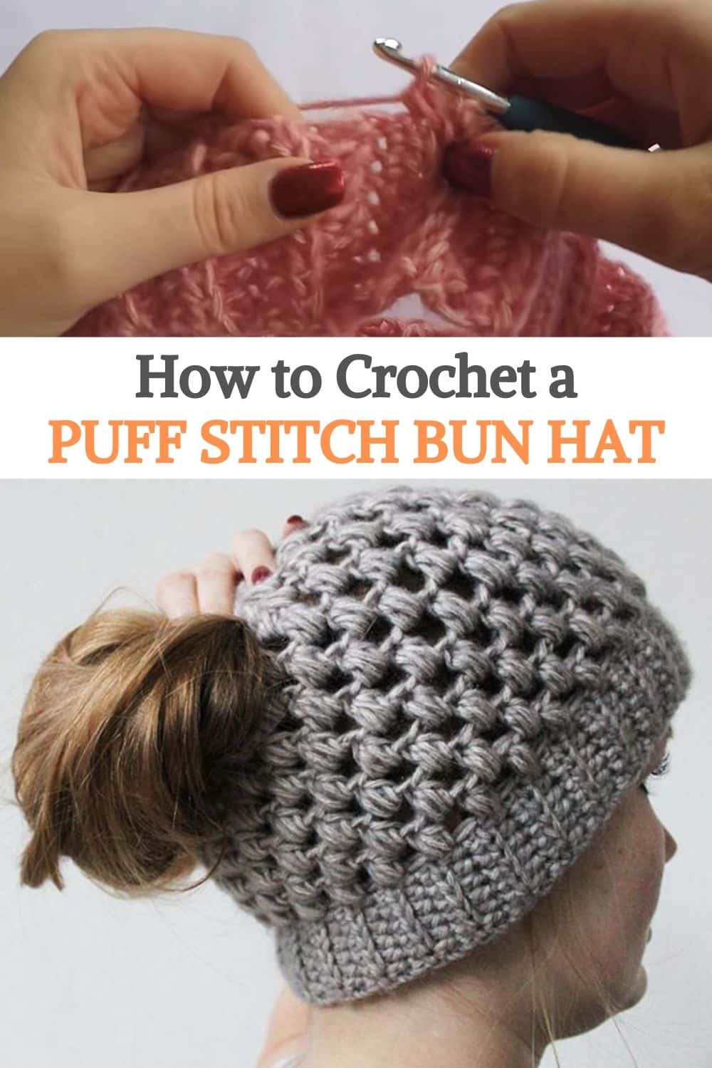 PUFF STITCH BUN HAT