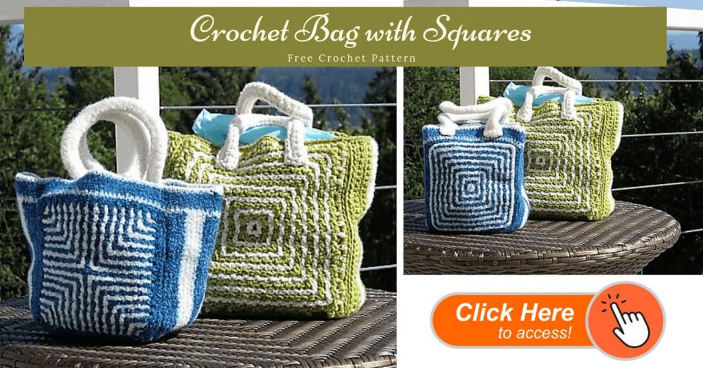Crochet Bag with Squares