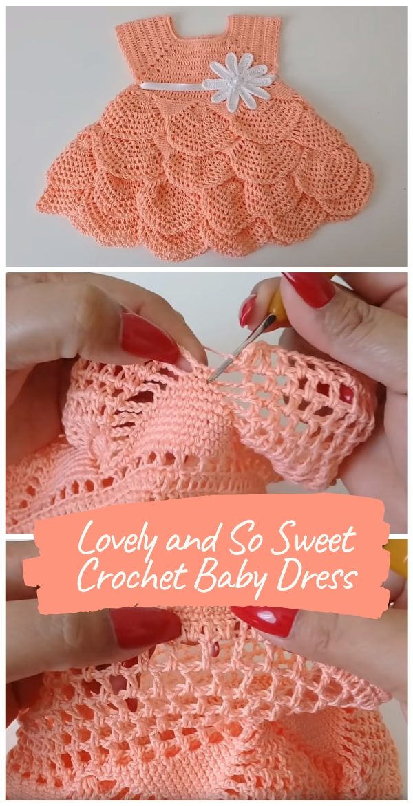 Lovely and So Sweet Crochet Baby Dress