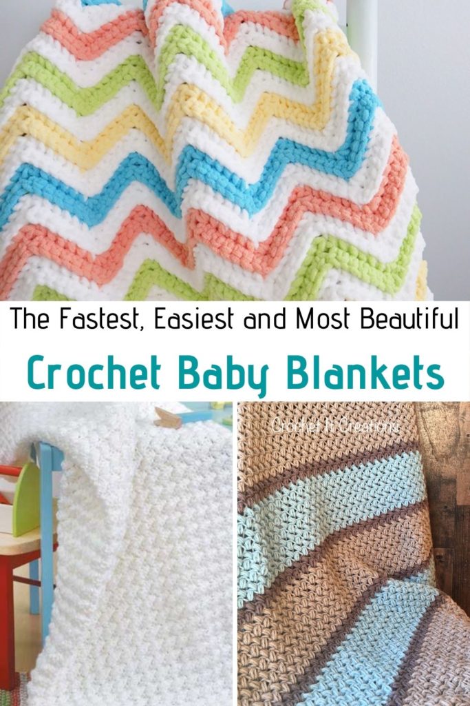 The Fastest, Easiest and Most Beautiful Crochet Baby Blankets