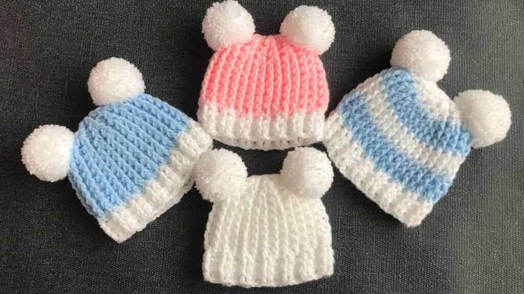 20 minute crochet baby hat