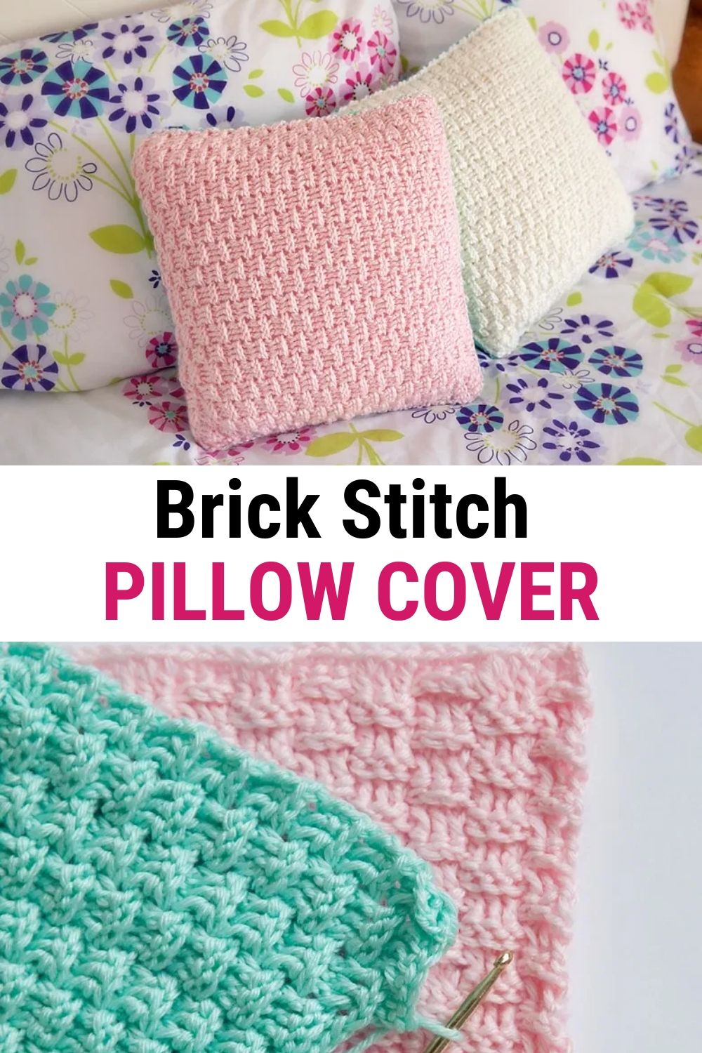 Brick Stitch PILLOW COVER