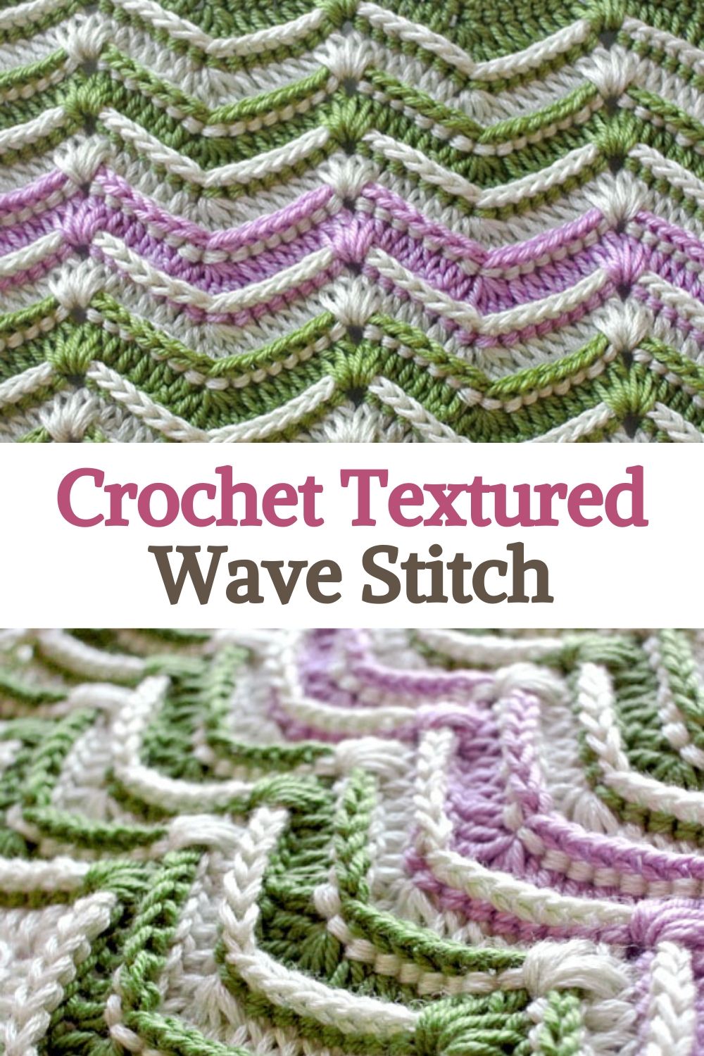 Learn A New Crochet Stitch Crochet Textured Wave Stitch