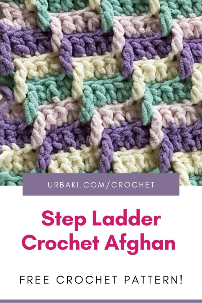 Step Ladder Crochet Afghan FREE Pattern!