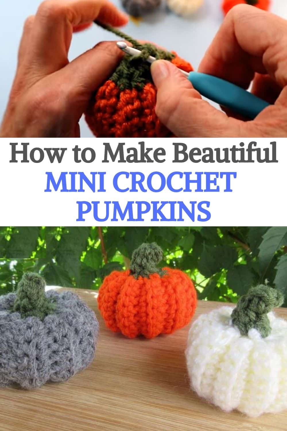 Mini Crochet Pumpkins