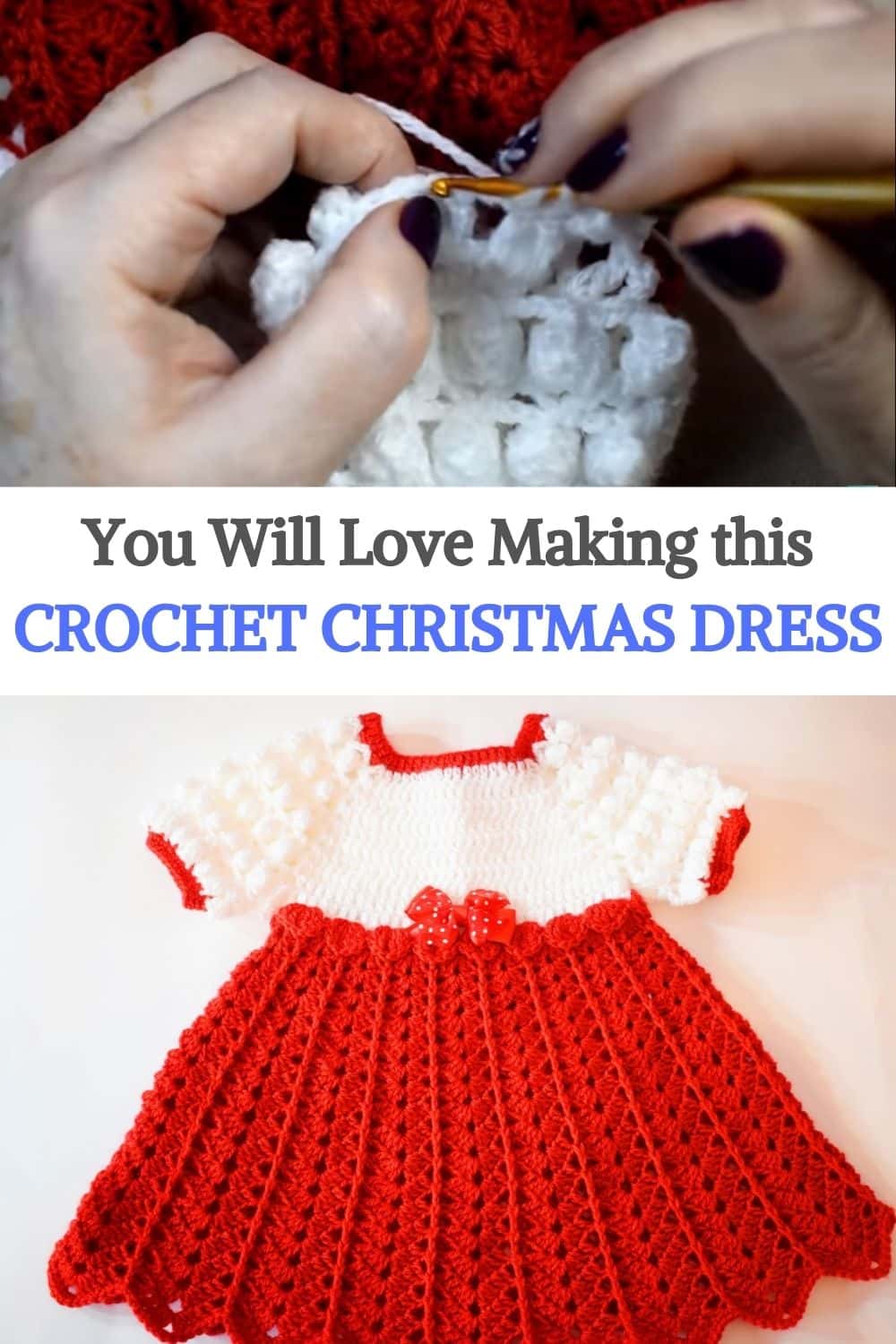 Crochet Christmas Dress