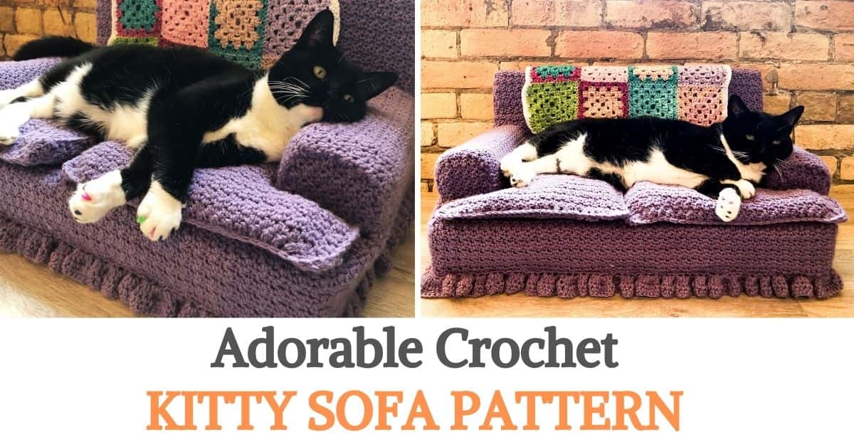Adorable Crochet Kitty Sofa Pattern