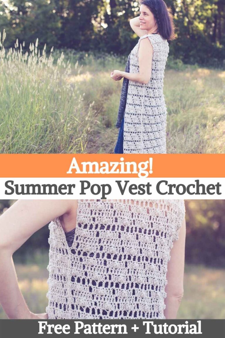 Amazing! Summer Pop Vest Crochet Pattern