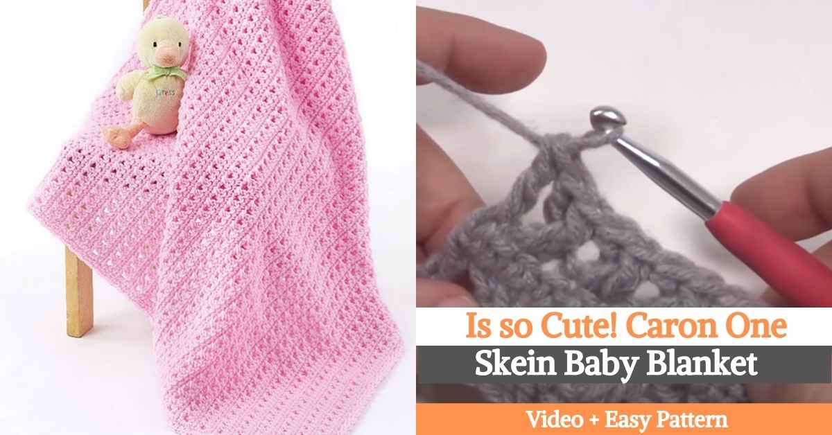 Is so Cute! Caron One Skein Baby Blanket