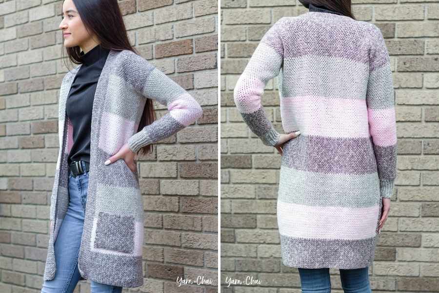 Fashion Look! Crochet Eva Cardigan Pattern + Tutorial