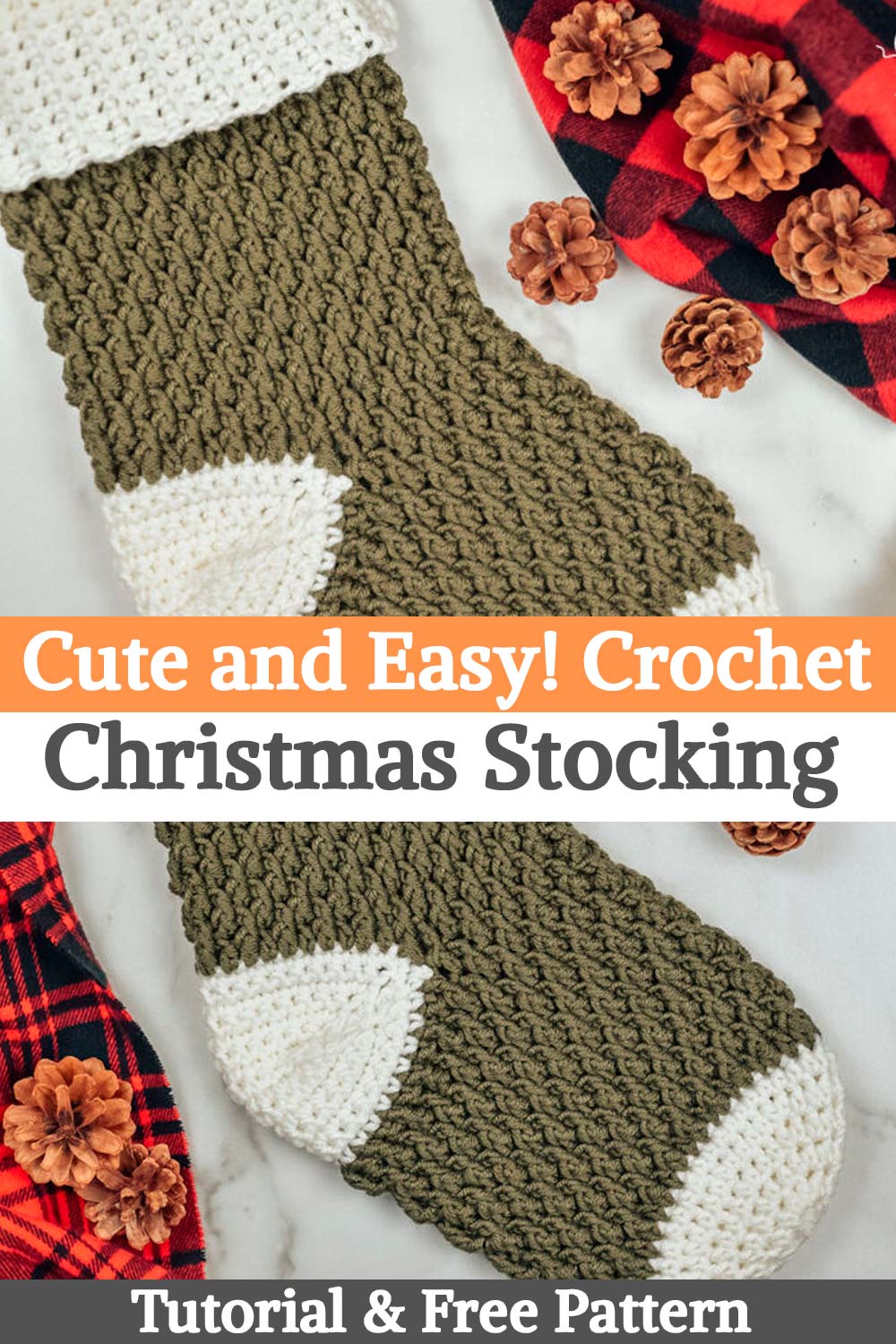 Cute and Easy! Crochet Christmas Stocking Pattern