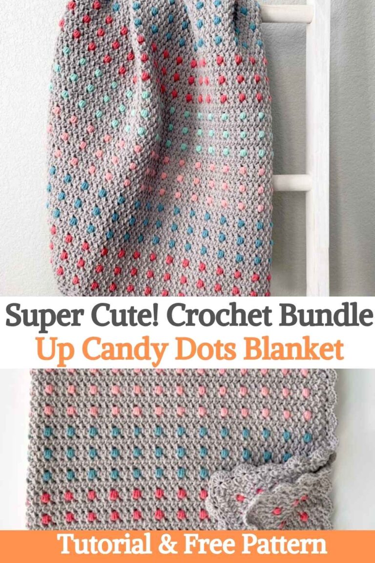 Super Cute! Crochet Bundle Up Candy Dots Blanket