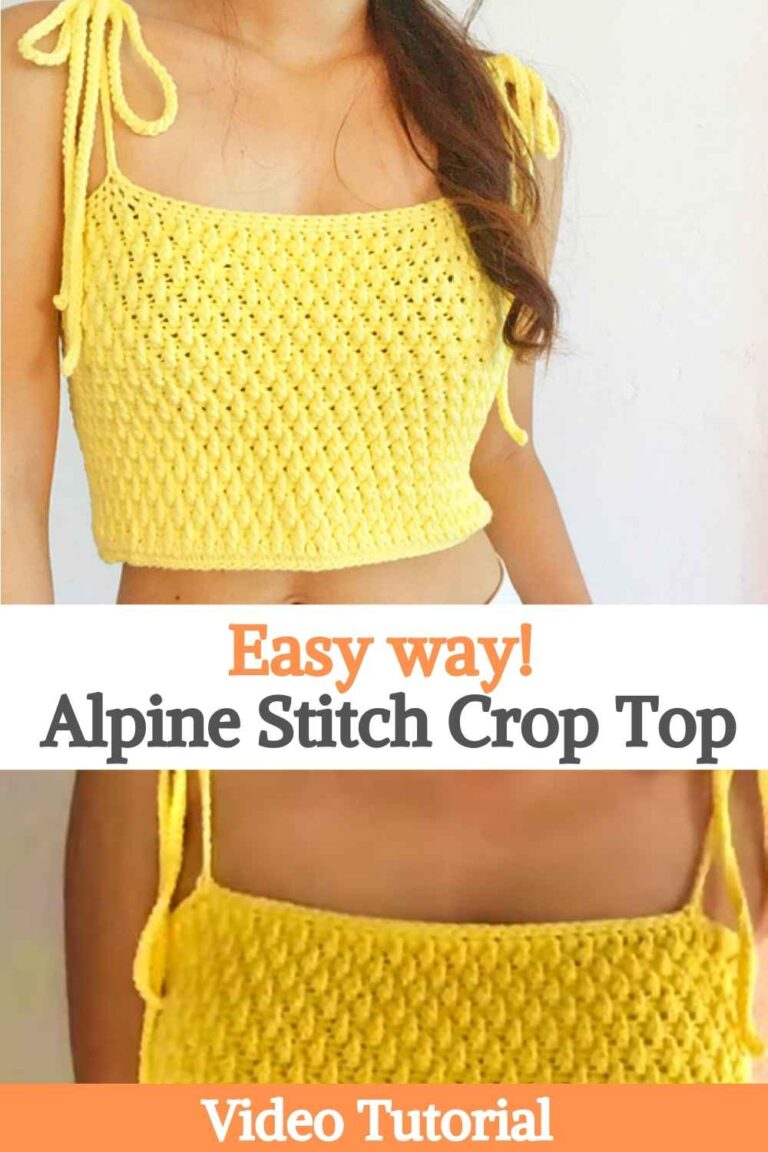 Easy way! Alpine Stitch Crop Top