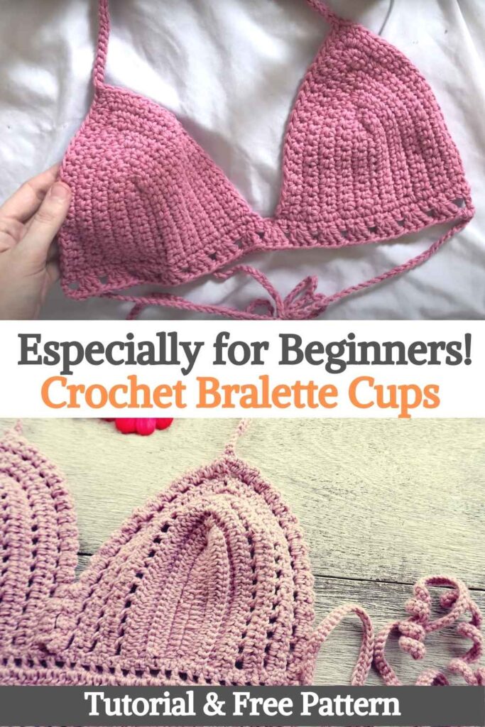 Especially for Beginners! Crochet Bralette Cups