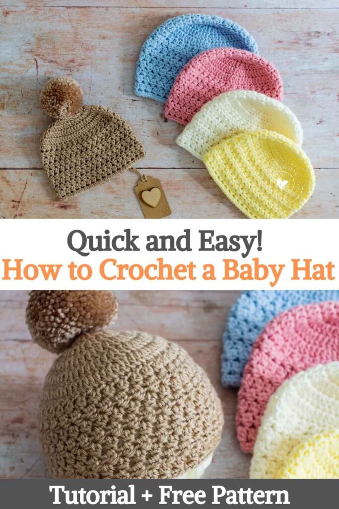 Quick and Easy! How to Crochet a Baby Hat