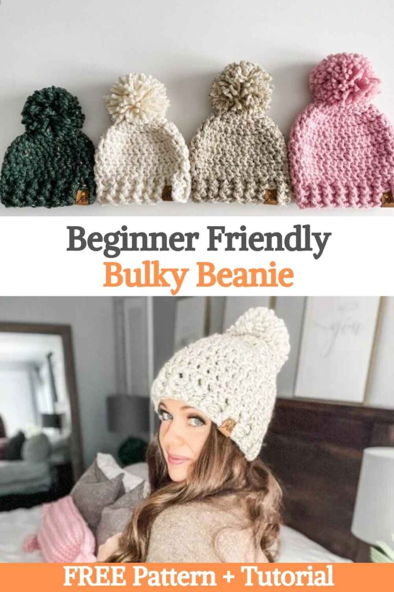Beginner Friendly Bulky Beanie - Free Crochet Pattern