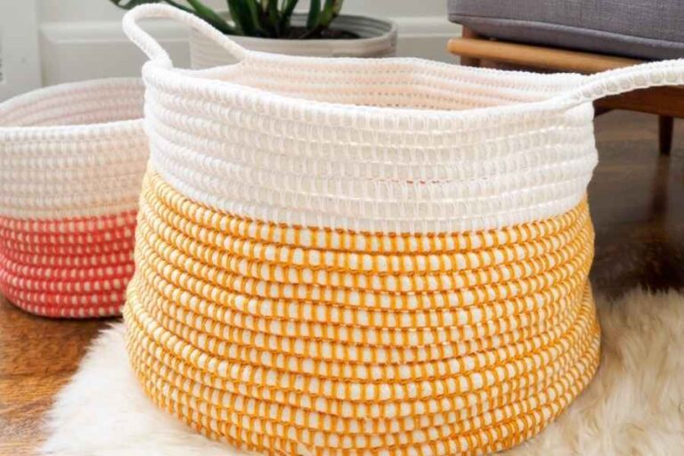 How to Make a Coil Crochet Basket for Beginners