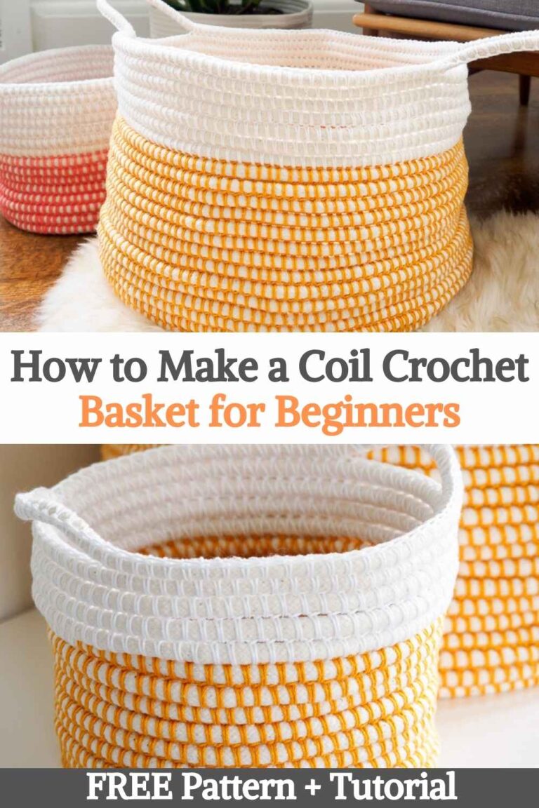 How to Make a Coil Crochet Basket for Beginners