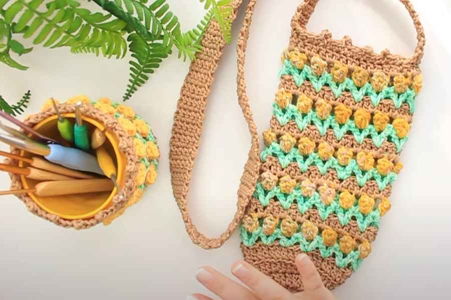 How to Crochet Water Bottle Holder and Pot Holder