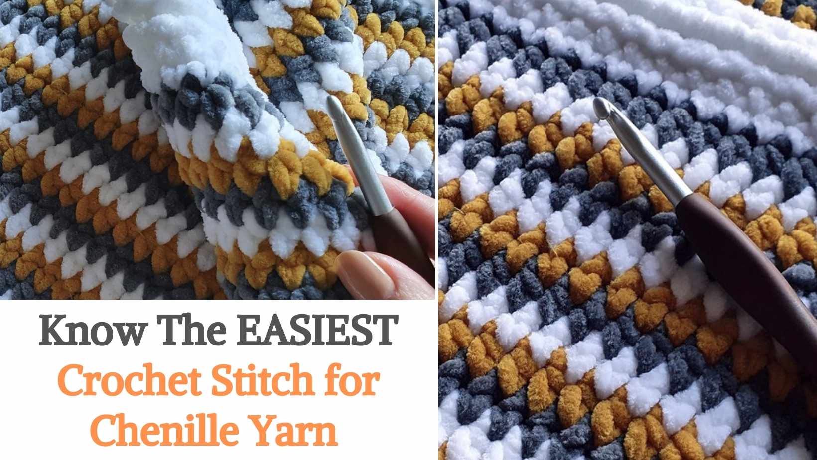 Know The EASIEST Crochet Stitch for Chenille Yarn