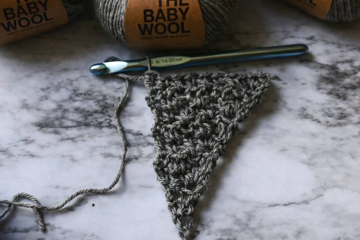 How a Crochet Triangle Scarf Is Shaped (Without the Stress)