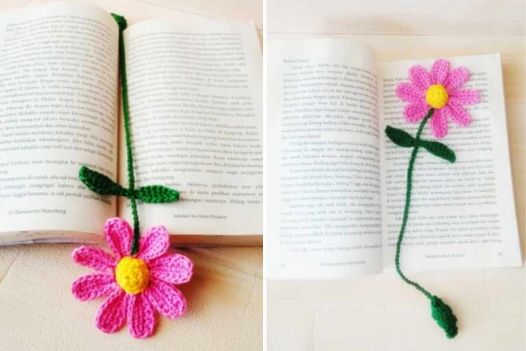 Mark Your Pages with Style! DIY Crochet Flower Bookmarks