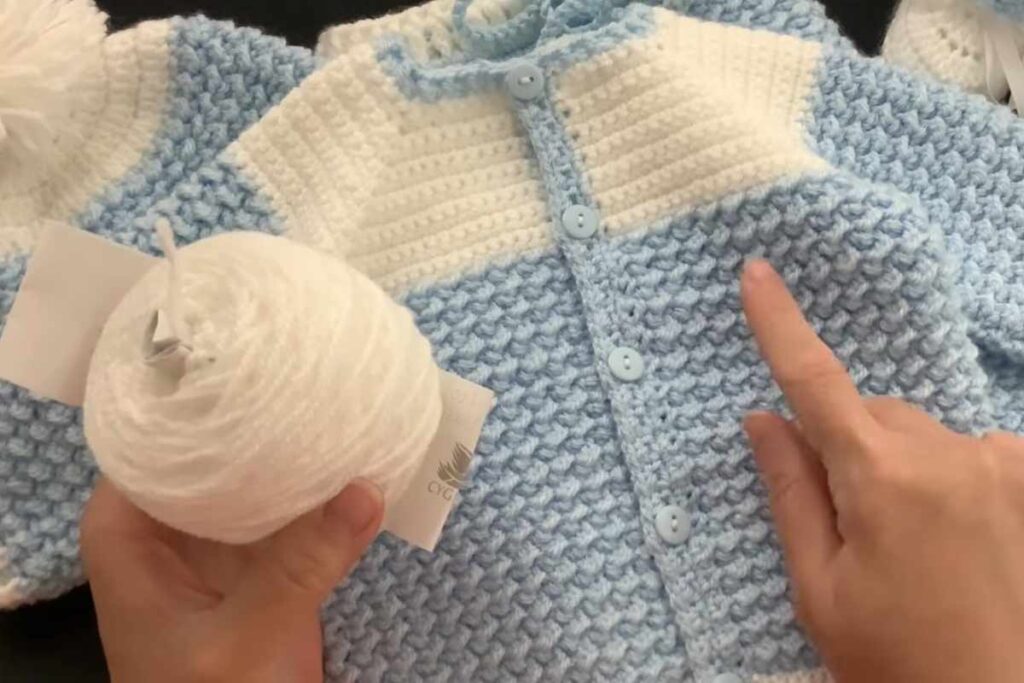 Baby Crochet Trim Darling Cardigan main image 0