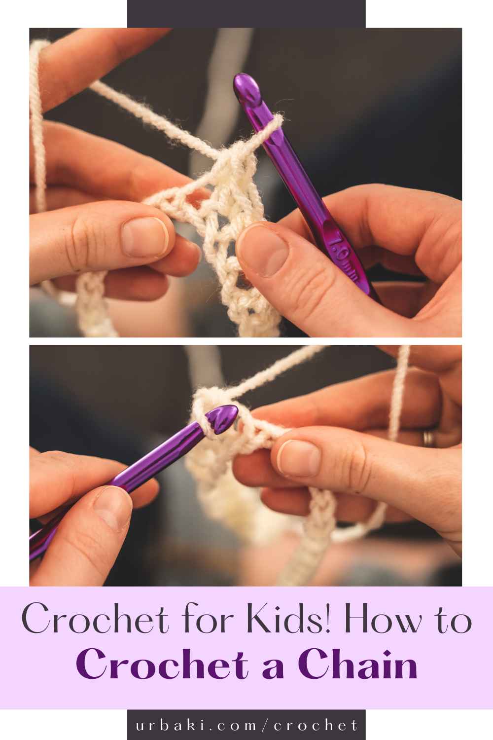 Crochet for Kids! How to Crochet a Chain