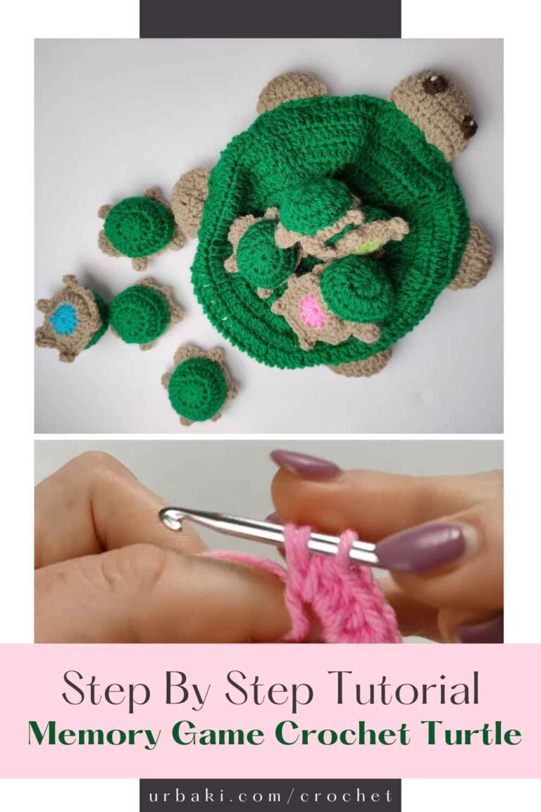 Memory Game Crochet Turtle