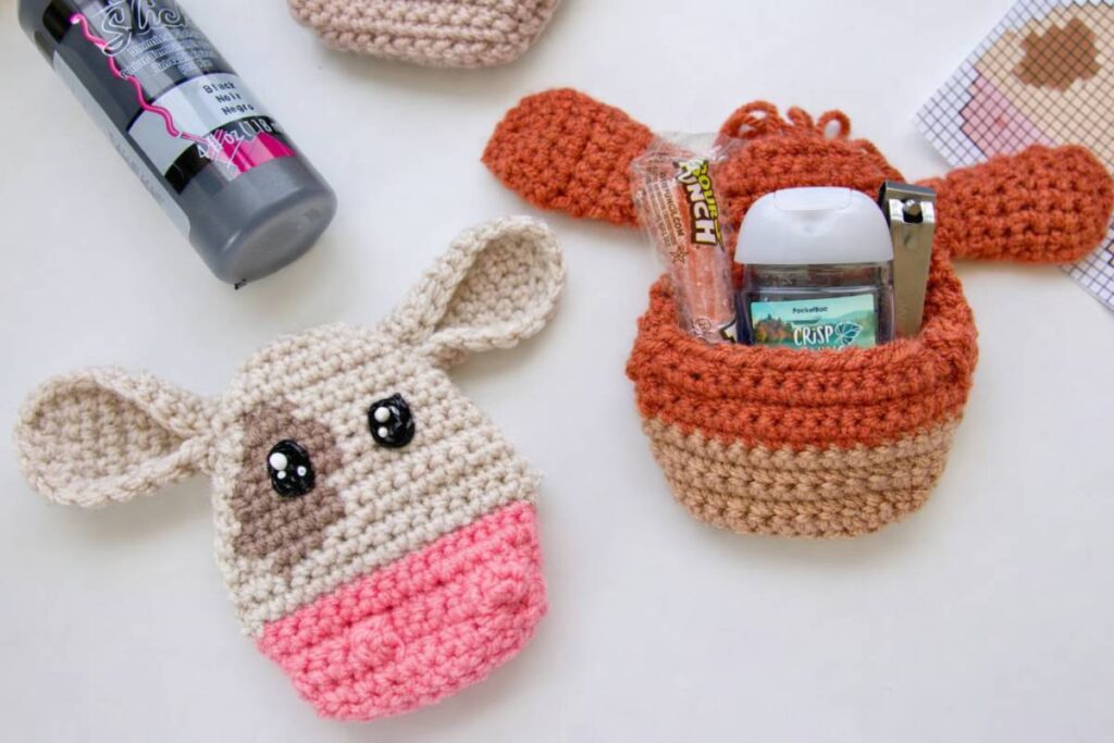 Crochet this Cute Cow Gift Pocket in a Few Steps!